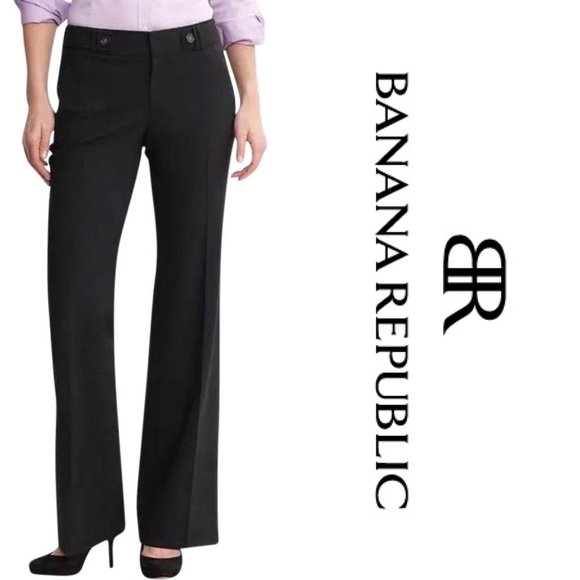 Banana Republic Pants - Banana Republic 🌵Black Jackson Fit Trousers 8 L